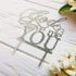 God Gave Me You Wedding Cake Topper for Wedding, Engagement, Marriage Party Decorations (Silver Glitter Acrylic)