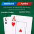Plastic Waterproof Playing Cards, 4 Pack Jumbo Index Large Print for Adults, Seniors, Professional Poker Decks