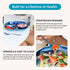 Ahimsa Stainless Steel Forks & Spoons, Kids Utensil Set, 100% BPA Free & Dishwasher Safe (Iridescent Blue)