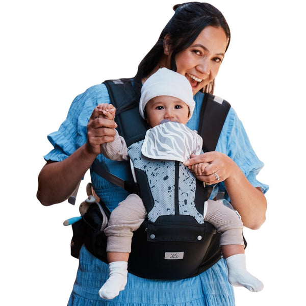 Baby Carrier, MOMTORY Safety-Certified 6-in-1 Baby Carrier Newborn to Toddler, Adjustable Detachable