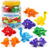 Matching Letters Counting Dinosaur Toys, Double-Sided ABC Alphabet Preschool Learning Sorting Educational Toy Sets