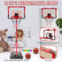Meland Kids Basketball Hoop, Adjustable Height 3.4ft-6.2ft, Indoor Outdoor Basketball Goal Toys for Boys 3-8