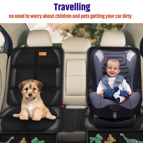2 Pack 600D Bacgnyer Car Seat Protector, of Seat Protectors, Thickest Padded Fabric Padding, Waterproof, Durable, Anti