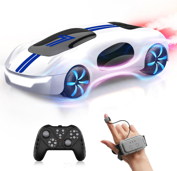 Gesture Sensing Remote Control Car, Drift RC Stunt Car with Light Spray & Sound, 2.4GHz Hobby Cars Toy for Kids, 360°