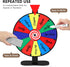Retbtnm 12-Inch 12 Color Prize Wheel, Slot Editable Spinning Wheel with Dry Erase Board & Marker for Parties