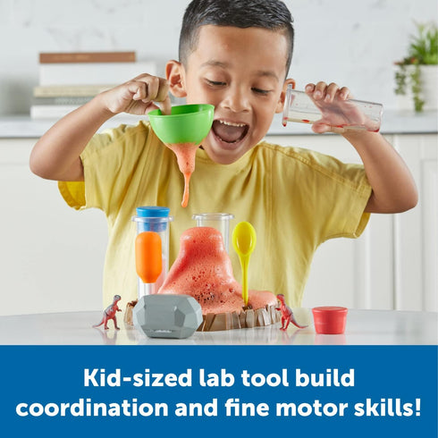 Learning Resources 13-Piece Fizzy Volcano Science Kit, Preschool STEM Toys for Kids Ages 4+, Science Experiments