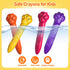18 1-3, Set 4-8, Mocoosy Colors Jumbo Crayons for Toddlers Mess-Free Washable Crayon with Coloring Book for Kids Ages