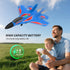 QFCST 2CH 2.4Ghz Foam Remote Control Wireless Airplanes RC Planes, Remote Control Fighter Toys, RC Fighter Jet