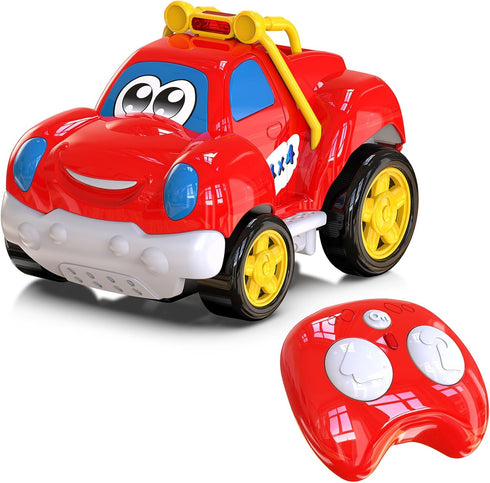 AEROQUEST Toddler Remote Control Car Pickup Truck Toy for Kid Cartoon RC