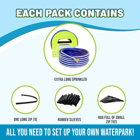 Trampoline Sprinkler for Kids, Outdoor Summer Fun Water Sprinkler for 14-16 ft Round Trampolines