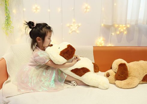 26.8 inch 5 lb YESGIRL Large Dog Weighted Stuffed Animals, Weighted Plush Animal, Cute Plush Toy Pillow, Gifts