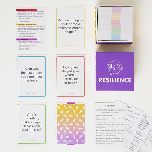 200 Resilience Conversation Starter Cards for Stronger Families - Build Trust, Safety and Connection Through