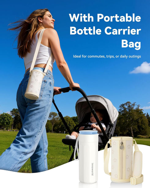 Innoworld 11oz 360 24 Portable Breastmilk Cooler for Outdoor, Breast Milk Cooler with Baby Bottle for Breastmilk