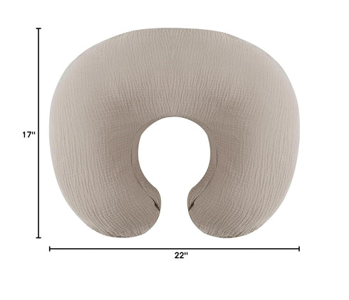 100% Onacosht Muslin Nursing Pillow Cover Soft Cotton Feeding Pillow Slipcover Fits Standard Infant Nursing Pillow