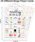 Wedding Party Bingo Game Cards for 24 Players, Bridal Shower Bingo for Family and Friends - 001