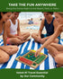 Pedolini 4 Shut the Box Game Wooden - Travel Size Way Close The Box Dice Game with Instructions - Math Learning Board