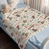 SqtmuHLuo 60x80inch Christmas Woodland Animals Baby Blanket for Boys Girls Gender Deer Bear Squirrel Tree Neutral