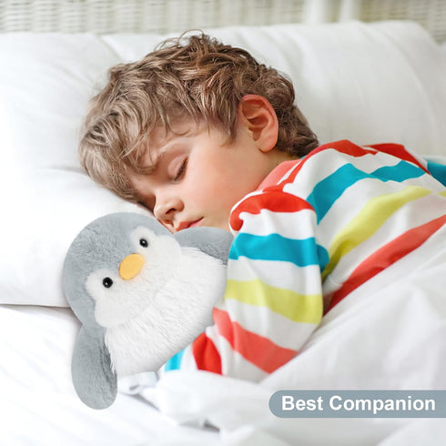 SuzziPals Heatable & Coolable Penguin Plush, Microwavable Heating Pad Stuffed Animal for Soothing & Relaxation, Cute