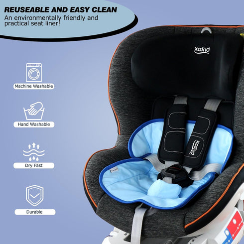 1 Pack) Piddle Pads, Multi-use and Leak Free Lines for Baby Stroller, High Chair & Car Seat, Waterproof Toilet Training