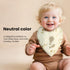 TDHD 10pcs Soft & Absorbent Muslin Drool Bibs with Snap Closure, Cotton Bibs for Boys & Girls, Gentle on Skin