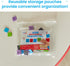 hand2mind Phonics Word-Building Magnetic Letter Tiles, Set of 6 for Kindergarten Letter Recognition and Phonemic