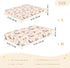 miaozhen 1 Pack 52x28 Cotton Baby Crib Sheets Soft Stretchy Cute Animal Light Pink Playful Mallard Duck Toddler