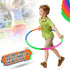 Kids Exercise Hoop, Adjustable Detachable Weight Size Plastic Toy Hoops - 32-Inch Spinning Rings for Sports, Playing