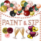 OhJeyina Paint And Sip Party Decorations, Paint And Sip Ideas Party Favors, Paint