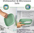 32 Oz. Set 4-9" 9" 1.25" Re-Play Toddler Plates - Deep-Walled Flat Kids Plates - Dishwasher & Microwave Safe - Made