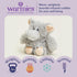 warmies Junior Microwavable & Weighted Stuffed Animals, Elephant - Heated Stuffed Animal Plushie for Warmth & Comfort