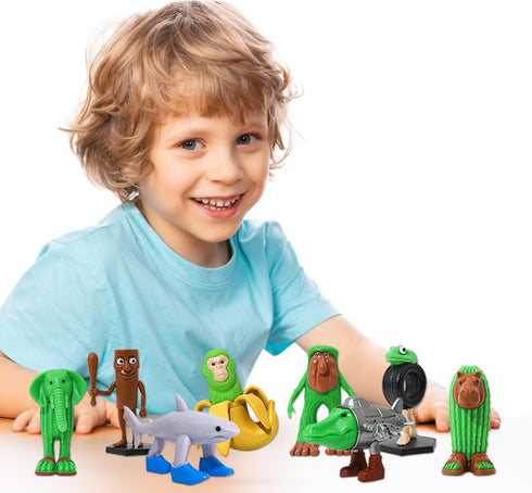 DUMPOP 8PCS Italian Brainrot Action Figure,Tralalero Tralala Figures Toys with Tralalero Tralala, Tung Tung Tung Sahur