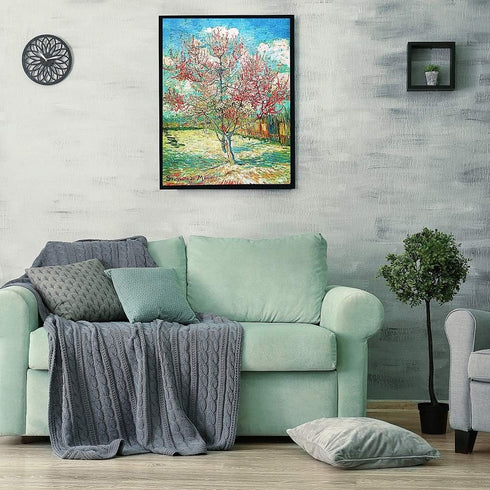 Moruska The Pink Peach Tree by Vincent Van Gogh, 1000 Piece Art Jigsaw Puzzle for Adults