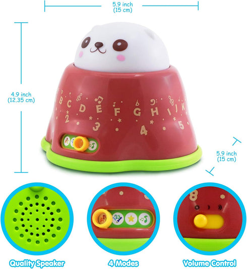 6 BEST LEARNING Whack and Learn Mole - Educational Interactive Light-Up Toy for Infants Babies Toddlers for Month