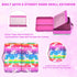 12 Inch (3-Rainbow) Stylish Travel Case for Fashion Dolls - Storage Solution with Pockets for Doll Accessories - Best