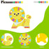 PicassoTiles 8pc Magnet Building Blocks, Safari Animal Magnetized Action Figures, Educational Learning Toyset for Ages