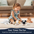 PREXTEX Stuffed Puppies, Set of 4 Cute Dog Toy Stuffed Animals for Kids, 6 Inch Small Plushies