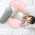 MUELODSIC Cooling Maternity Pillow for Pregnant Women Ergonomic Multi-use Lumbar Support and Side Sleeping Cushion