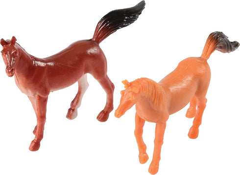 US Toy Mini Horses Action Figure, 1 Dozen