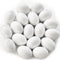 18 PCS Wooden Fake Chicken Eggs,White Wood Nest Egg Faux Egg for