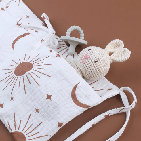 LANGYI Bedside Hanging Bag For Baby Crib Diaper Storage Bag Crib Organizer Bag Nappy Bag Dormitory Bed-Bunk Organizing
