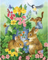 Bits and Pieces - 100 Piece Jigsaw Puzzle - A Touch of Spring by Artist Jane Maday - Cute Bunnies