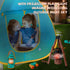 Set 50pcs Set Qtioucp Kids Camping with Tent & Space Projector Flashlight- Outdoor Campfire Toy for Toddlers Kids