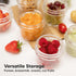 KeaBabies 12pk 4oz Glass Baby Food Containers, Leak-Proof, Microwavable Baby Food Storage Jars (Musk Dusk)