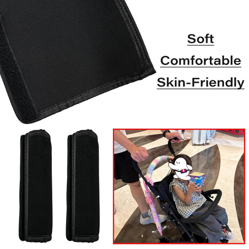LiXiongBao 2Pcs 6.3 5.51inches * Stroller Handlebar Cover,Pushchair Armrest Handle Protector Cover,Pram Bumper Bar
