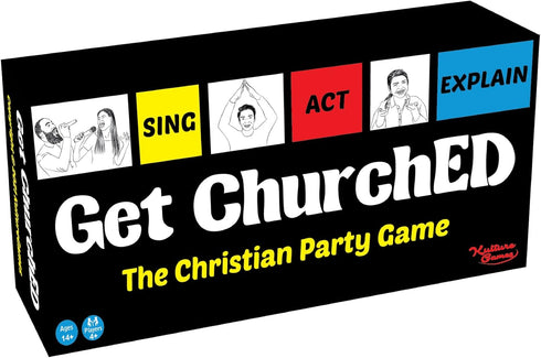 Kulture Games Get ChurchED | The Christian Party Game| Christian Gifts & Cards | Bible Trivia Game | Charades Games |