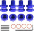 RC Wheel Hex Hubs Adapter 14mm to 17mm Widen 10mm Extended Wheel Hub Drive with Anti-dust Cap Nuts for Arrma 1/10