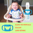 4 Pack 100% Silicone Baby Bottle Handles for Dr Brown Narrow & Wide Baby Bottles Hoder Easy Grip Self Feeding Universal