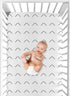 Sweet Jojo Designs White and Black Boho Arrow Boy Girl Fitted Crib Sheet Baby or Toddler Bed Nursery - Black and White