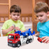 Tow Truck Toys with 2 Mini Toy Cars Set - Pull Back Truck Vehicles with Lights and Sound for Boys 3-9 Years Old