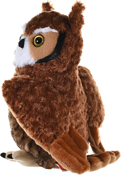 Wild Republic 12" Great Horned Owl Plush - Stuffed Animal Toy, Kids Gifts, Cuddlekins